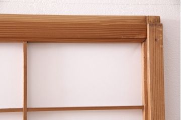 アンティーク建具　大胆な木目が魅力的な障子戸4枚セット(引き戸、建具)(R-047850)