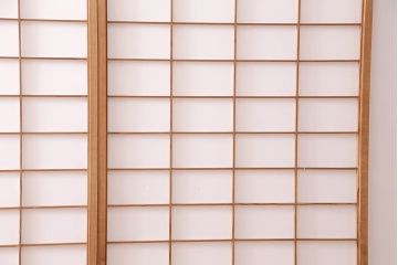 アンティーク建具　大胆な木目が魅力的な障子戸4枚セット(引き戸、建具)(R-047850)