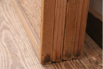 アンティーク建具　大胆な木目が魅力的な障子戸4枚セット(引き戸、建具)(R-047850)