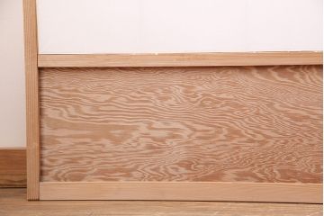 アンティーク建具　大胆な木目が魅力的な障子戸4枚セット(引き戸、建具)(R-047850)