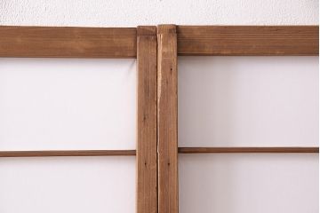 アンティーク建具　シンプルで取り入れやすい障子戸4枚セット(引き戸、建具)(R-047851)