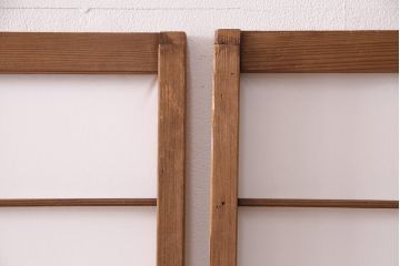 アンティーク建具　シンプルで取り入れやすい障子戸4枚セット(引き戸、建具)(R-047851)