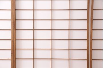 アンティーク建具　シンプルで取り入れやすい障子戸4枚セット(引き戸、建具)(R-047851)