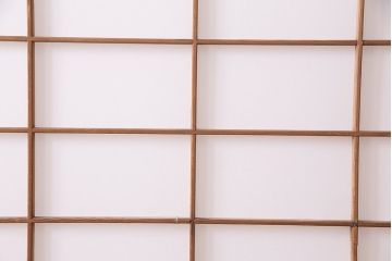 アンティーク建具　シンプルで取り入れやすい障子戸4枚セット(引き戸、建具)(R-047851)