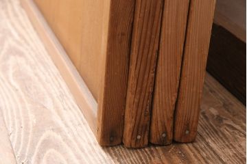 アンティーク建具　シンプルで取り入れやすい障子戸4枚セット(引き戸、建具)(R-047851)