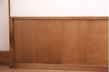 アンティーク建具　シンプルで取り入れやすい障子戸4枚セット(引き戸、建具)(R-047851)