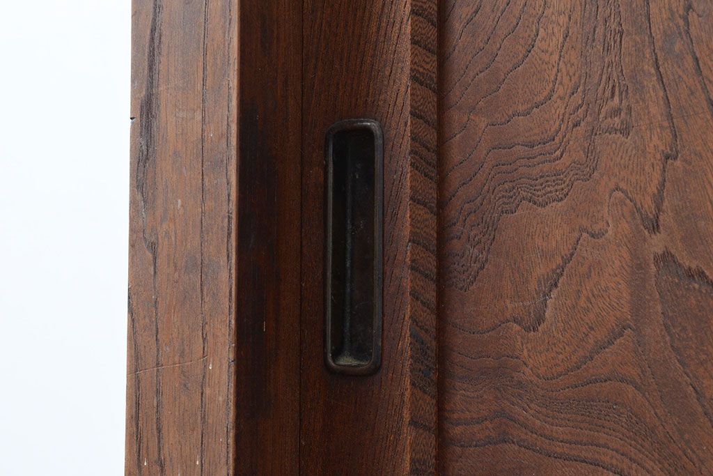 和製アンティーク　前面ケヤキ材　味のある木肌と力強い杢目が魅力的な重ね箪笥(時代箪笥、収納棚)(R-047858)