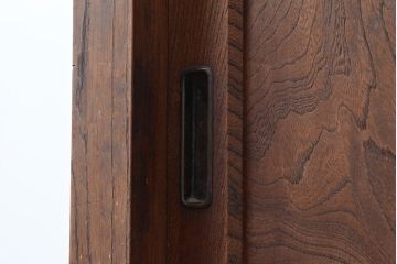 和製アンティーク　前面ケヤキ材　味のある木肌と力強い杢目が魅力的な重ね箪笥(時代箪笥、収納棚)(R-047858)