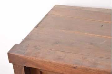 和製アンティーク　前面ケヤキ材　味のある木肌と力強い杢目が魅力的な箪笥サイドボード(時代箪笥、収納棚)(R-047859)