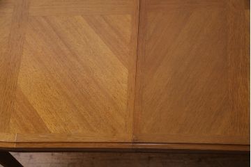和製ヴィンテージ　maruni(マルニ木工) レア品!優美な佇まいが魅力的なエクステンションテーブル(ダイニングテーブル、ビンテージ)(R-047861)
