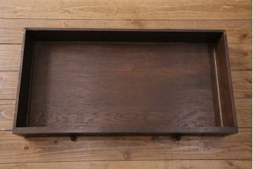 イギリスアンティーク　繊細な彫り装飾が目を引く、オーク材製のキャビネット(収納棚、戸棚)(R-047867)
