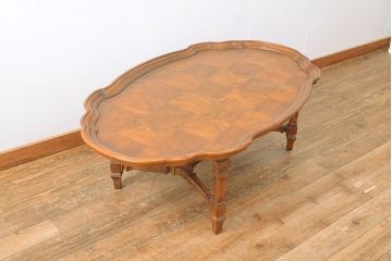中古　DREXEL HERITAGE(ドレクセルヘリテイジ)　Cameo Classics(キャメオクラシックス)　優雅なひとときを演出するカクテルテーブル(定価約60万円)(センターテーブル)(R-047871)