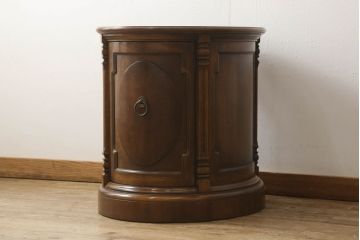 中古　DREXEL HERITAGE(ドレクセルヘリテイジ)　Cameo Classics(キャメオクラシックス)　独特なフォルムが存在感を放つドラムテーブル(定価約26万円)(サイドテーブル)(R-047873)