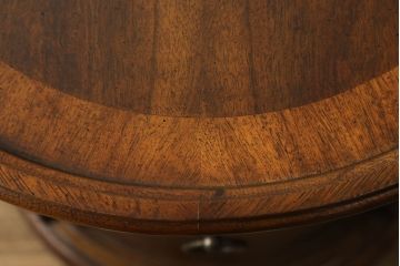 中古　DREXEL HERITAGE(ドレクセルヘリテイジ)　Cameo Classics(キャメオクラシックス)　独特なフォルムが存在感を放つドラムテーブル(定価約26万円)(サイドテーブル)(R-047873)