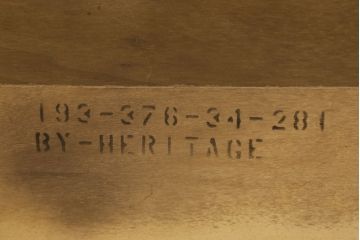 中古　DREXEL HERITAGE(ドレクセルヘリテイジ)　Cameo Classics(キャメオクラシックス)　独特なフォルムが存在感を放つドラムテーブル(定価約26万円)(サイドテーブル)(R-047873)