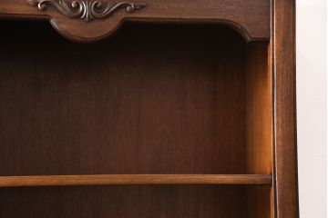 ヴィンテージ　DREXEL HERITAGE(ドレクセルヘリテイジ)　希少品!Italian Provincial(イタリアン プロヴィンシャル)シリーズのマホガニー材製キャビネット(定価約45万円)(収納棚、飾り棚、ビンテージ)(R-047874)