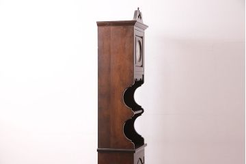 中古　松本民芸家具　気品漂うシックな雰囲気が魅力のB型時計台(ホールクロック、戸棚、収納棚、陳列棚)(定価約49万6千円)(R-047875)