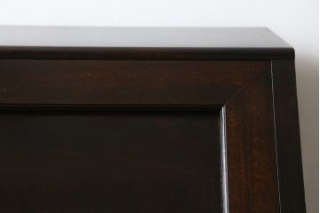 中古　松本民芸家具　高山式座ビューロー　和室や和モダンなリビングに合う簿記机(ライティングビューロー、ワークデスク、在宅ワーク、在宅用)(定価約30万8千円)(R-047877)