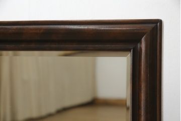 中古　松本民芸家具　シックな佇まいが魅力的なA型置き鏡(ミラー)(定価約14万3千円)(R-047882)
