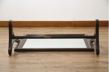 中古　松本民芸家具　シックな佇まいが魅力的なA型置き鏡(ミラー)(定価約14万3千円)(R-047882)