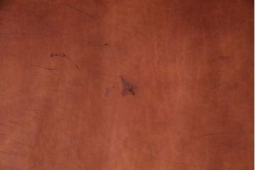 中古　海外　輸入家具　ステッチがお洒落な本革の3人掛けソファ(三人掛けソファ、トリプルソファ)(R-047883)