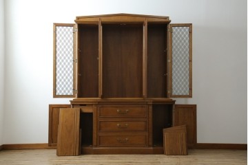 中古　DREXEL HERITAGE(ドレクセルヘリテイジ)　Triune(トライユン)　凛とした佇まいの食器棚　定価約90万円相当　(R-047891)