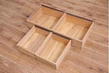 ヴィンテージ　松本民芸家具　絶版品!直線的なデザインが美しい戸棚(収納棚、サイドボード、ビンテージ)(R-047892)
