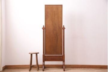 中古　DREXEL HERITAGE(ドレクセルヘリテイジ)　Triune(トライユン)シリーズ　上品なデザインが高級感を感じさせるスタンドミラー(鏡、特注品)(R-047894)