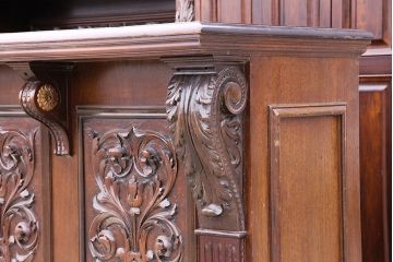 イギリスアンティーク マホガニー材 店舗什器におすすめ!映画のセットのような存在感を放つ、超特大サイズのバーカウンター(パブカウンター)(R-047899)