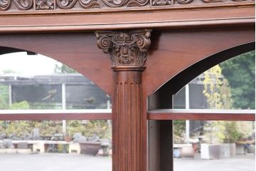 イギリスアンティーク　マホガニー材　店舗什器におすすめ!映画のセットのような存在感を放つ、超特大サイズのバーカウンター(パブカウンター)(R-047899)