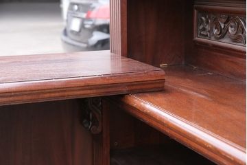 イギリスアンティーク　マホガニー材　店舗什器におすすめ!映画のセットのような存在感を放つ、超特大サイズのバーカウンター(パブカウンター)(R-047899)