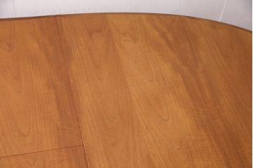 ヴィンテージ家具　G-PLAN(ジープラン) 北欧家具　チーク材　ほっこりとした優しい雰囲気を添えるオーバル型のエクステンションテーブル(ダイニングテーブル、ビンテージ)(R-047900)