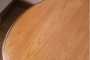 ヴィンテージ家具　G-PLAN(ジープラン) 北欧家具　チーク材　ほっこりとした優しい雰囲気を添えるオーバル型のエクステンションテーブル(ダイニングテーブル、ビンテージ)(R-047901)