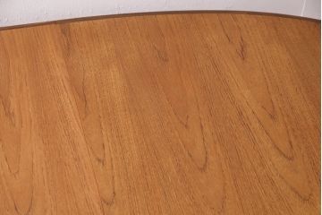 ヴィンテージ家具　G-PLAN(ジープラン) 北欧家具　チーク材　ほっこりとした優しい雰囲気を添えるオーバル型のエクステンションテーブル(ダイニングテーブル、ビンテージ)(R-047901)