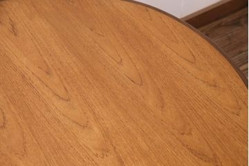 ヴィンテージ家具　G-PLAN(ジープラン) 北欧家具　チーク材　ほっこりとした優しい雰囲気を添えるオーバル型のエクステンションテーブル(ダイニングテーブル、ビンテージ)(R-047901)