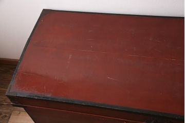 和製アンティーク　明治期　漆塗りが上品な雰囲気を高める長持(収納箱)(R-047905)