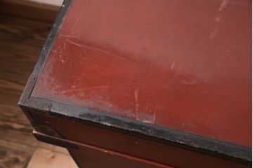 和製アンティーク　明治期　漆塗りが上品な雰囲気を高める長持(収納箱)(R-047905)