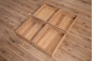 和製アンティーク　前面ヒノキ材・ケヤキ材　上品な和の雰囲気づくりにおすすめな関西水屋箪笥(重ね箪笥、収納棚、戸棚)(R-047906)