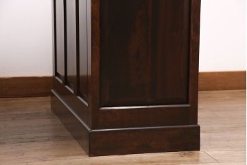 ヴィンテージ　松本民芸家具　シックな色合いが上品なM型両袖机(両袖デスク、ワークデスク、ビンテージ)(定価約63万円)(R-047930)