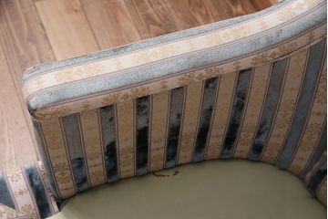 中古 優雅なひとときを演出するDREXEL HERITAGE(ドレクセルヘリテイジ)の1人掛けソファ(シングル、アームソファ、チェア)(R-047933)