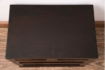 中古　シンプルで上品な佇まいが魅力的な松本民芸家具の小引き出し(小抽斗、チェスト)(R-047936)