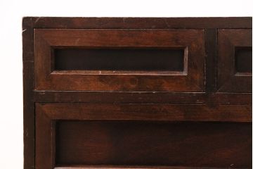 中古　シンプルで上品な佇まいが魅力的な松本民芸家具の小引き出し(小抽斗、チェスト)(R-047936)