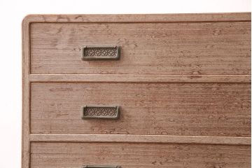 中古　大人の上品さ漂う伝統工芸品の加茂総桐箪笥(総桐たんす、加茂箪笥、衣装箪笥、引き出し)(R-047941)