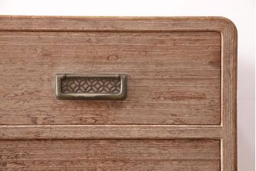 中古　大人の上品さ漂う伝統工芸品の加茂総桐箪笥(総桐たんす、加茂箪笥、衣装箪笥、引き出し)(R-047941)