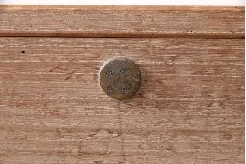 中古　大人の上品さ漂う伝統工芸品の加茂総桐箪笥(総桐たんす、加茂箪笥、衣装箪笥、引き出し)(R-047941)