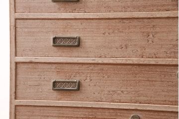 中古　大人の上品さ漂う伝統工芸品の加茂総桐箪笥(総桐たんす、加茂箪笥、衣装箪笥、引き出し)(R-047941)