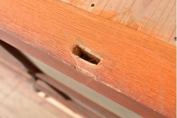 和製アンティーク　前面ケヤキ材　赤みがかった木色が目を引く上手物の戸棚(収納棚、食器棚、キャビネット、ガラス戸棚)(R-047949)