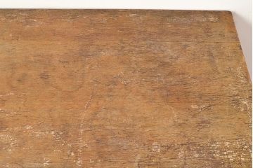 昭和レトロ　味わい深い佇まいが懐かしい空間づくりを叶える、ナラ材製の机(学習机、在宅ワーク、在宅用平机、在宅ワーク、在宅用ワークデスク)(R-047959)