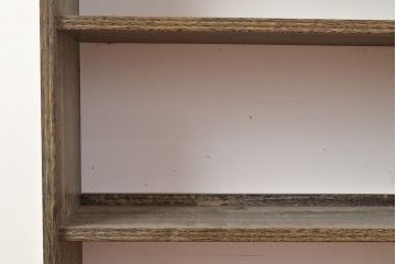 和製アンティーク　昭和レトロな空間におすすめ!ラワン材製の本棚(オープンラック、シェルフ)(R-047961)
