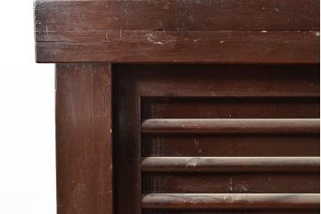 和製アンティーク　前面ヒノキ材・ケヤキ材　5尺が珍しい!年月を経た味わいが楽しめる明治期の水屋箪笥(五尺、重ね箪笥、収納棚、食器棚、キャビネット)(R-047968)